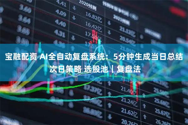 宝融配资 AI全自动复盘系统：5分钟生成当日总结 次日策略 选股池｜复盘法